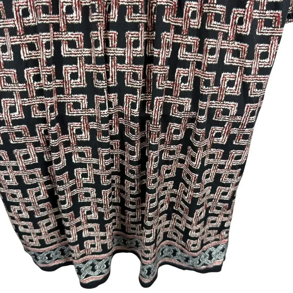 Max Studio Womens Black Blouson Long Sleeve Stretch Jersey Knit Dress sz M - Picture 11 of 16